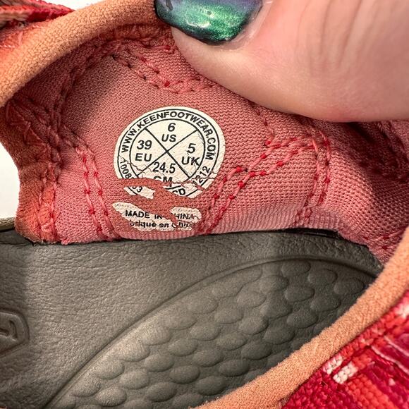 Keen Red Newport H2 Red Nylon Sandals Size 6 - Picture 8 of 8